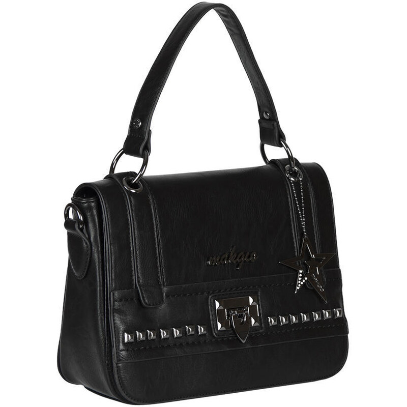 Makgio dámská kabelka s klopou černá