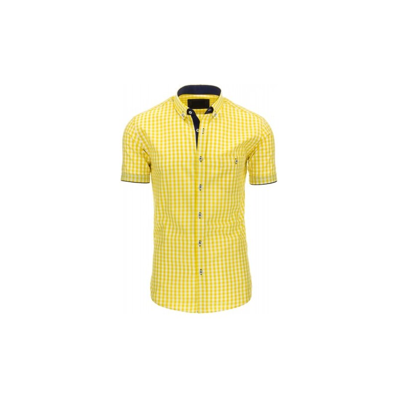 Pánská košile Scraggy žlutá - žlutá