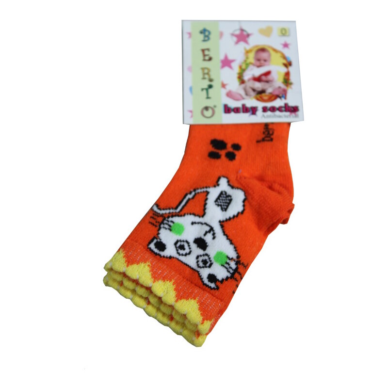 Design Berto Baby ponožky 0-1 rok žlutá