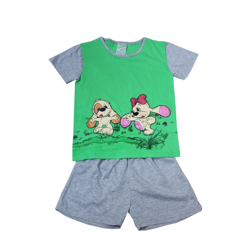 Sport Fifinka - dívčí pyžamo 5-6 let zelená