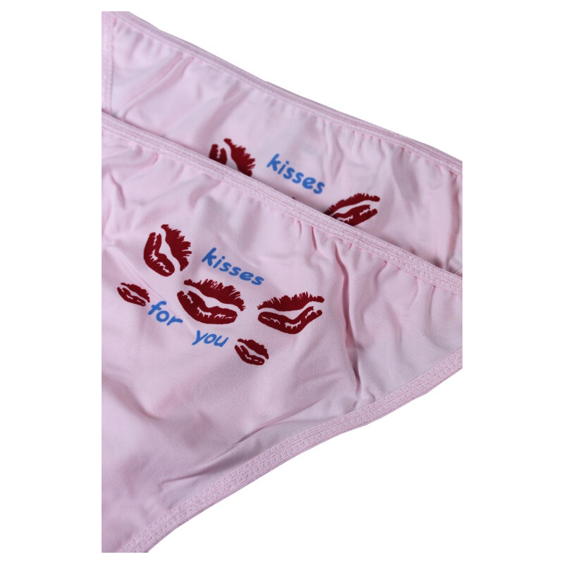 Seyko Pink Kisses tanga - 2 ks M světle růžová