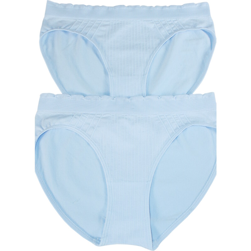 Greenice (G&N) Tessa bezešvé kalhotky - 2bal XL světle modrá