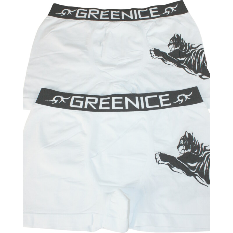 Greenice (G&N) Geromino G&N bezešvé boxerky - 2bal L bílá