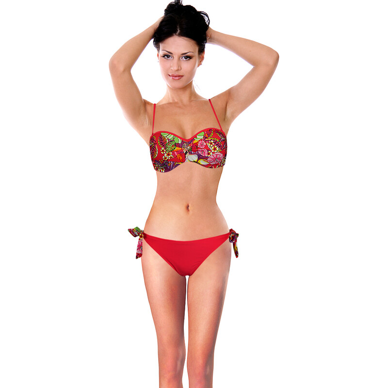 Life Beach Tropico bardot dámské plavky 2016 červená L