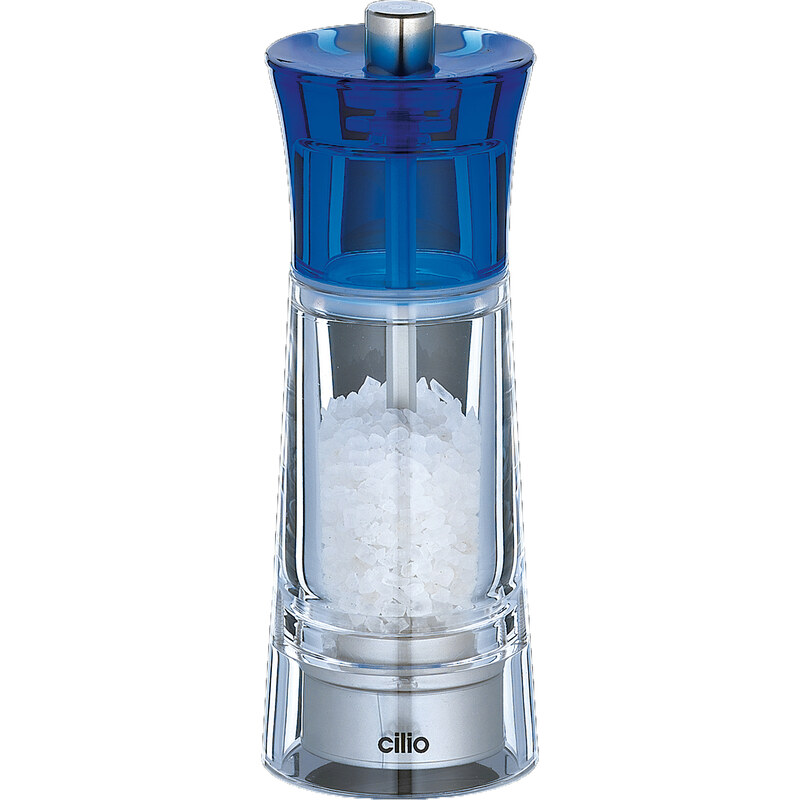 Mlýnek na sůl GENOVA modrý 14 cm - Cilio (GENOVA mlýnek na sůl 14 cm modrý - Cilio)