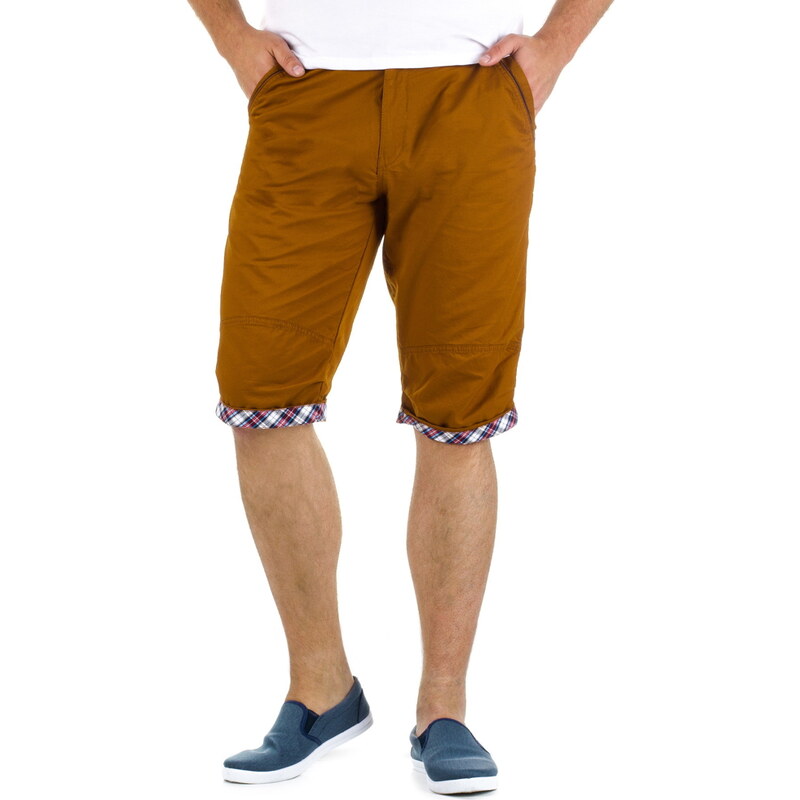 Coolbuddy Pánské bavlněné karamelové šortky 8778