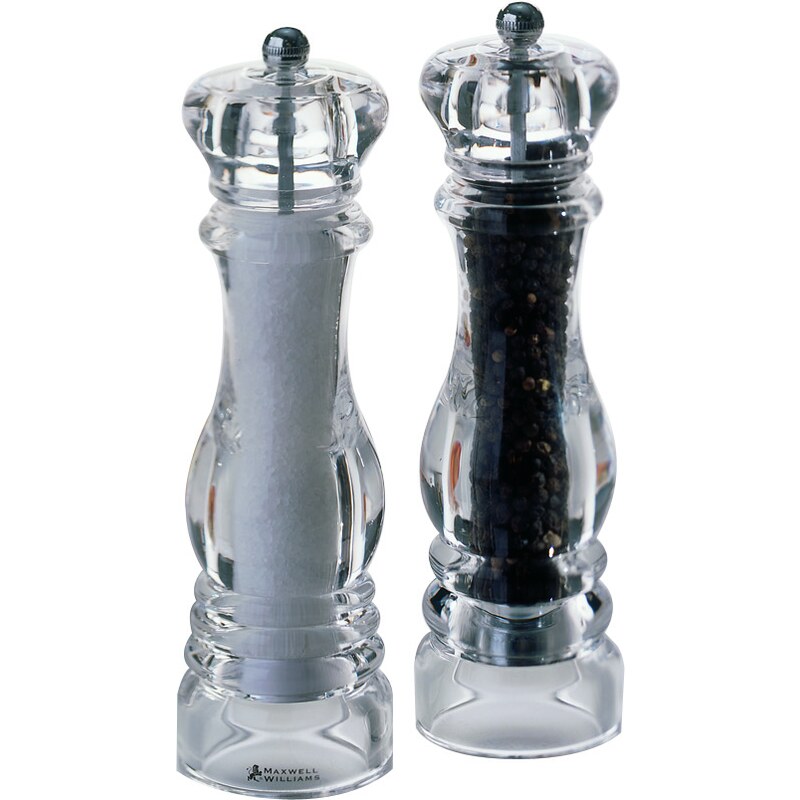 Maxwell & Williams Sada mlýnků na sůl a pepř acryl 20 cm