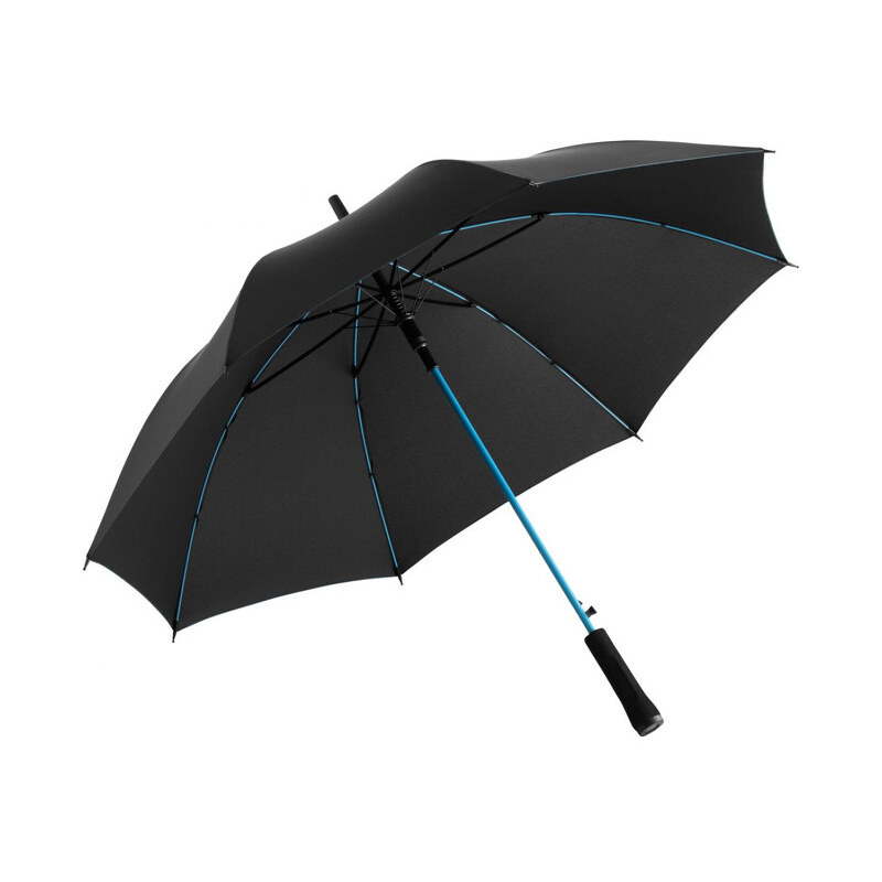 Fare Holový vystřelovací deštník Colorline black-petrol 1083