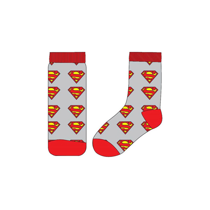 E plus M Chlapecké ponožky Superman - šedé