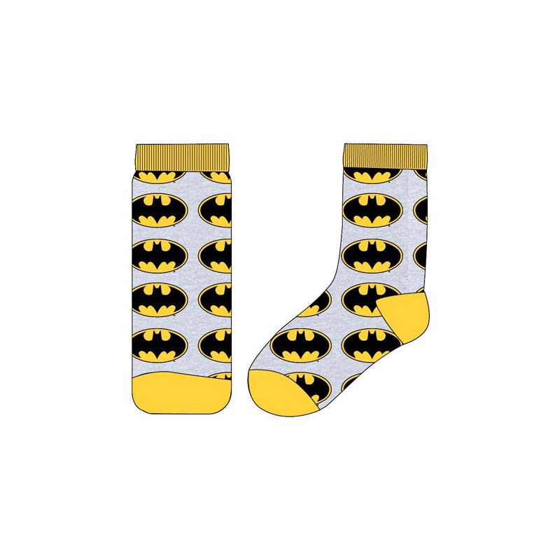 E plus M Chlapecké ponožky Batman - světle šedé