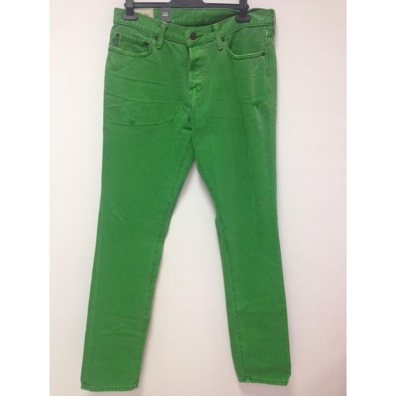 Abercrombie & Fitch Pánské džíny - Zelená