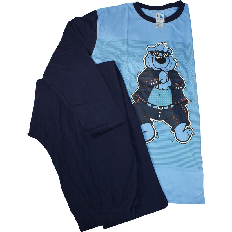 Sport Cool Bear bavlněné pyžamo modrá XXL