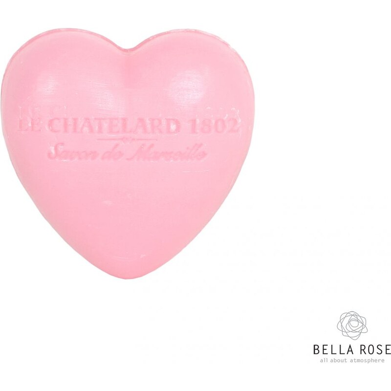 Le Chatelard Francouzské mýdlo Heart - Růže a pivoňka 25gr