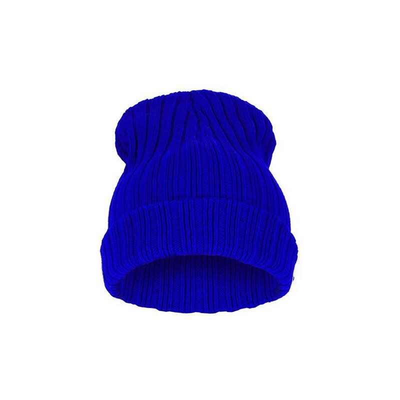 Cixi Modrá čepice Beanie s pruhy