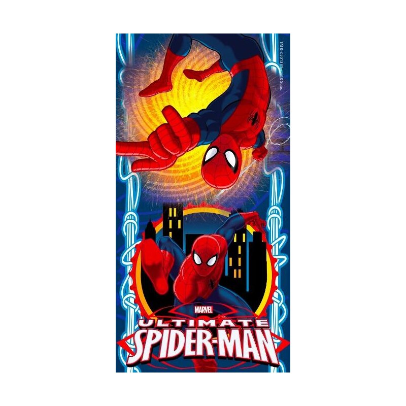 JERRY FABRICS PLÁŽOVÁ osuška pončo Spiderman NEW 60x120 cm