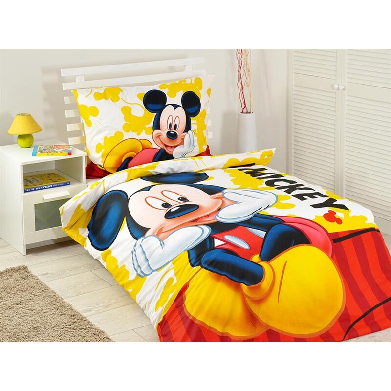 Jerry Fabrics Povlečení Mickey New 2015 bavlna 140x200 70x90