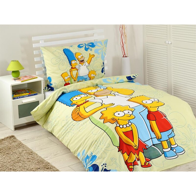 Jerry Fabrics povlečení Simpsons family 2016 140x200 70x90