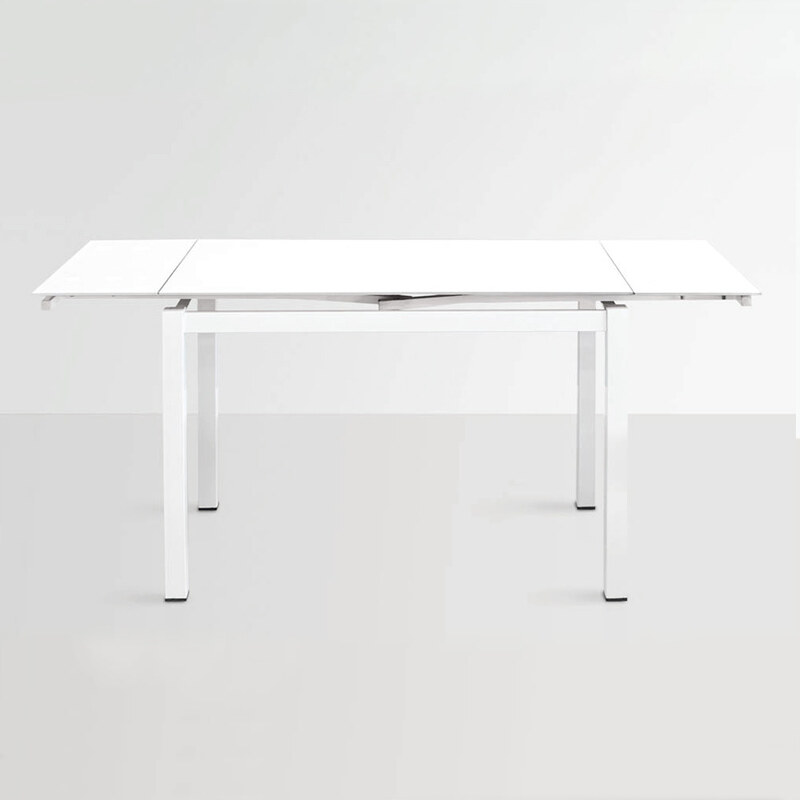 Rozkládací jídelní stůl Queen, 110-170 cm, bílý