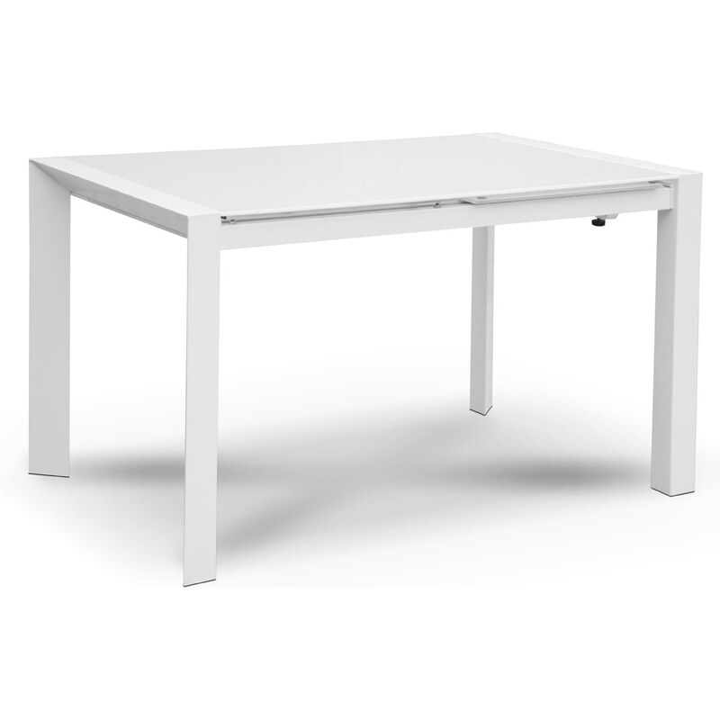 Rozkládací jídelní stůl Seller, 120-180 cm, bílý