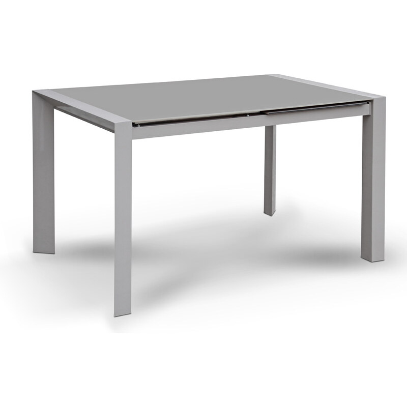 Rozkládací jídelní stůl Seller, 120-180 cm, šedý