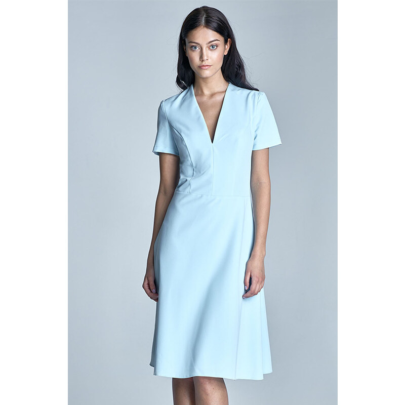 Nife Světle modré šaty S71