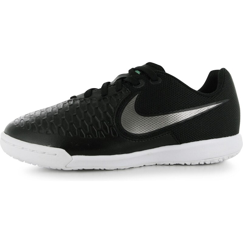 Nike Magista X Pro dětské Indoor Football Trainers Blk/Mtlc Pewter