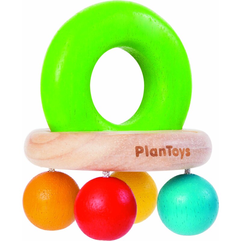 Montessori - Plan Toys Chrastítko s korálky