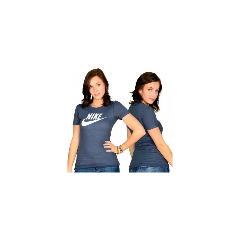 Nike Pr Icon Ss Crew Women T-shirt Navy White