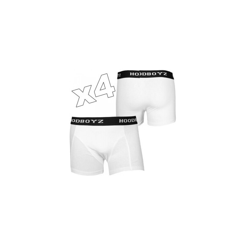 Hoodboyz 4er Pack Boxer Short White