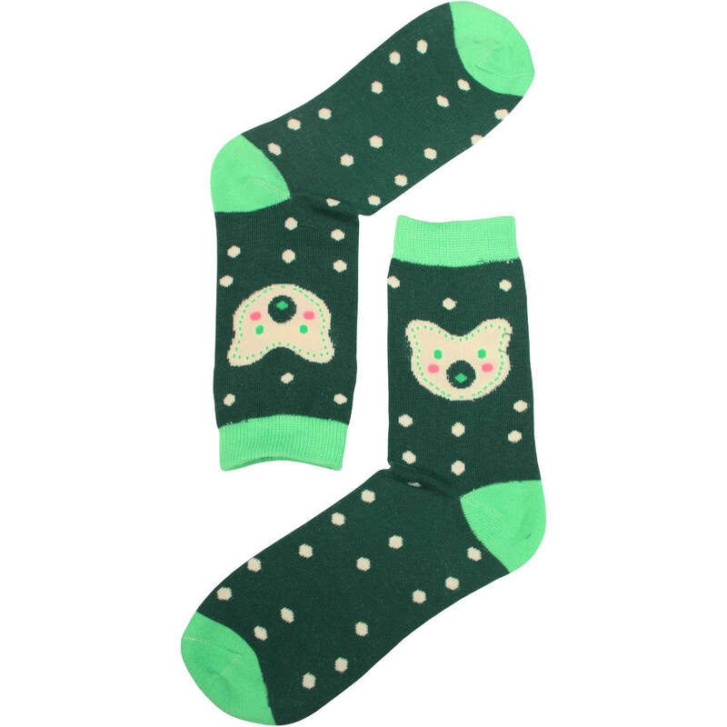 Pesail Dámské módní ponožky 38-41 zelená