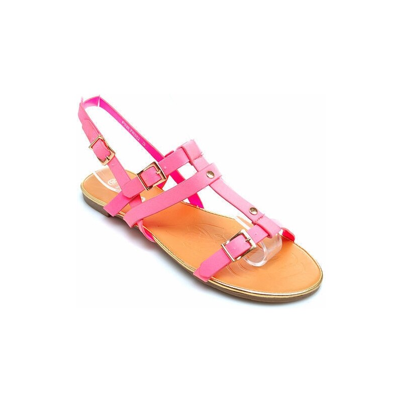 La Bella shoes Vynikající růžové sandály na pláž