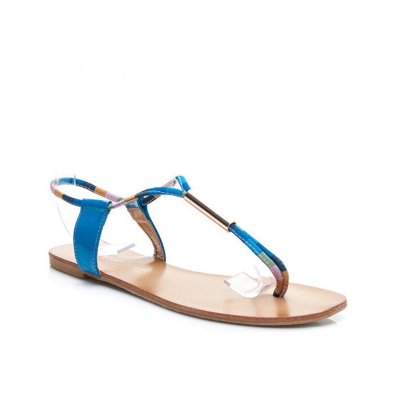 LANGE Jednoduché dámské sandále - modré