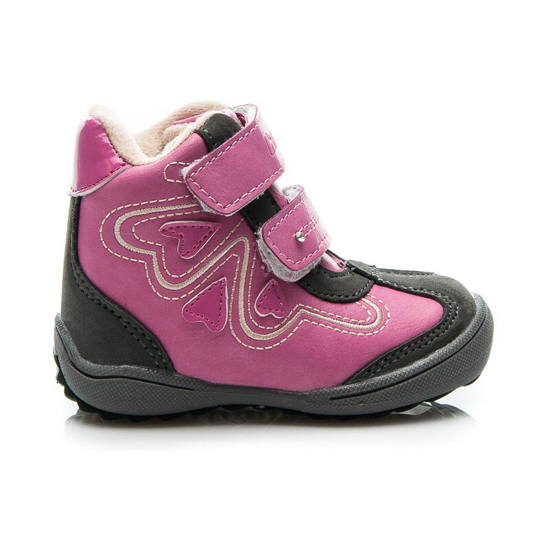 HASBY Moderní dětské kotníčkové boty - růžové