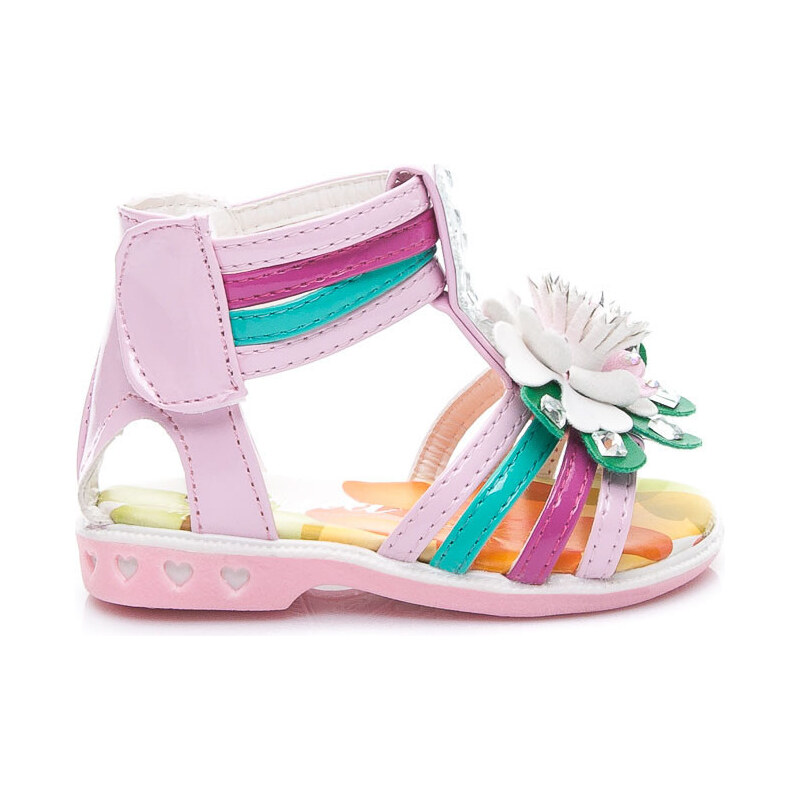 BONA Krásné růžové dětské sandály