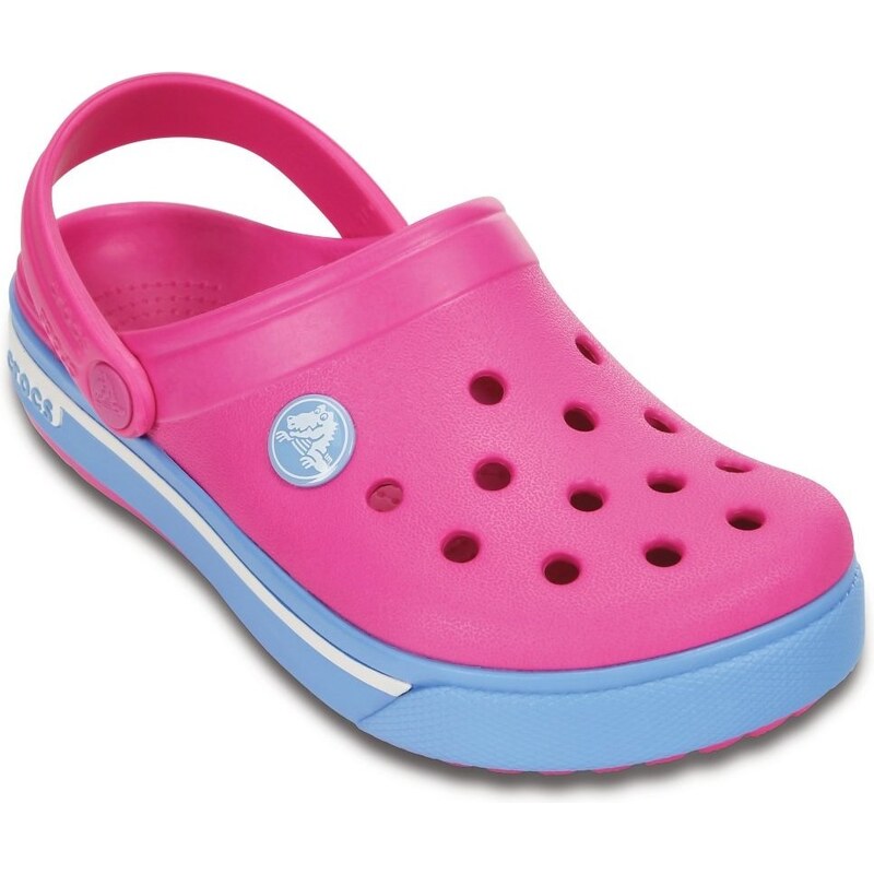 Crocs Dívčí sandály Crocband II.5 - růžovo-modré