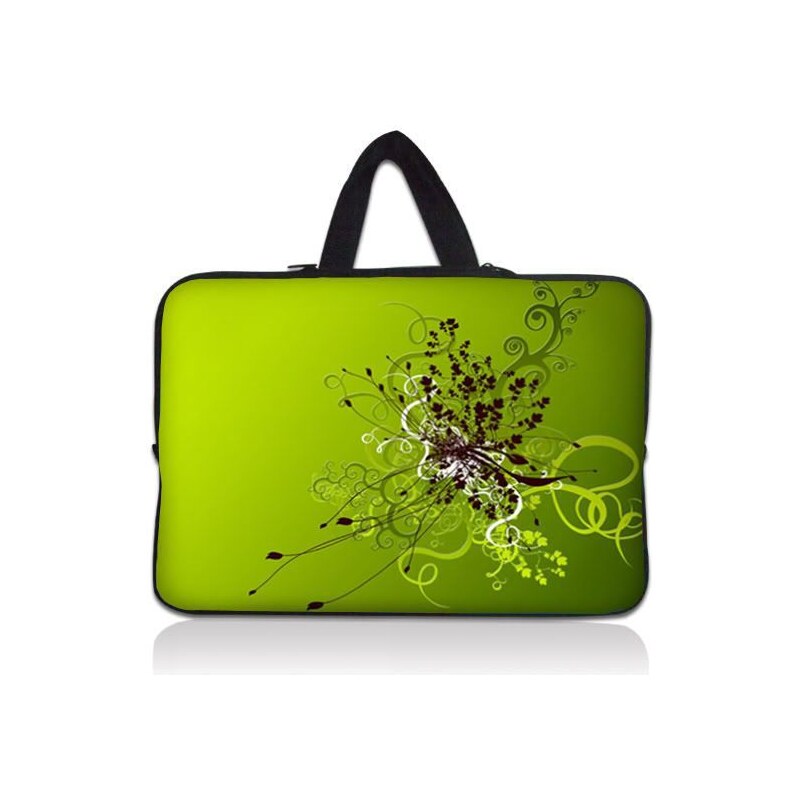 Huado taška na notebook do 12.1" Zelený rozkvět
