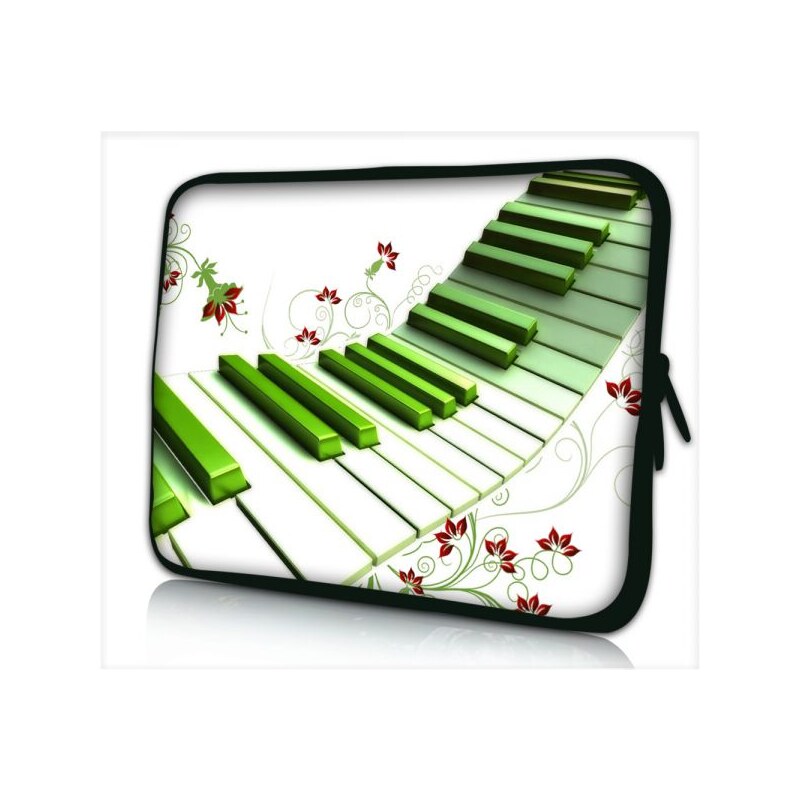Huado pouzdro na notebook 11.5" Zelené piáno