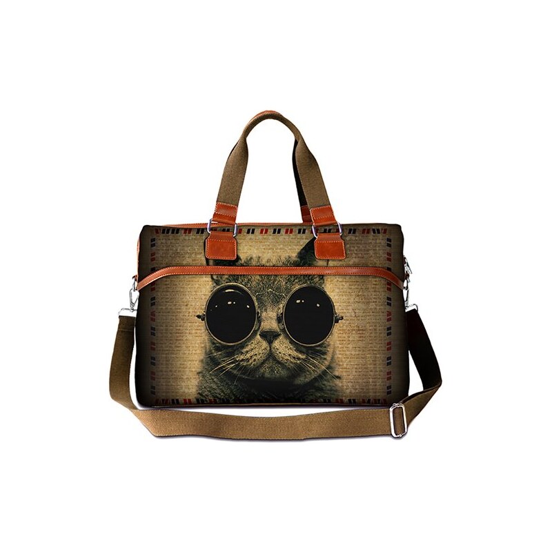 Huado cestovní taška 36L - Kočka s brýlemi