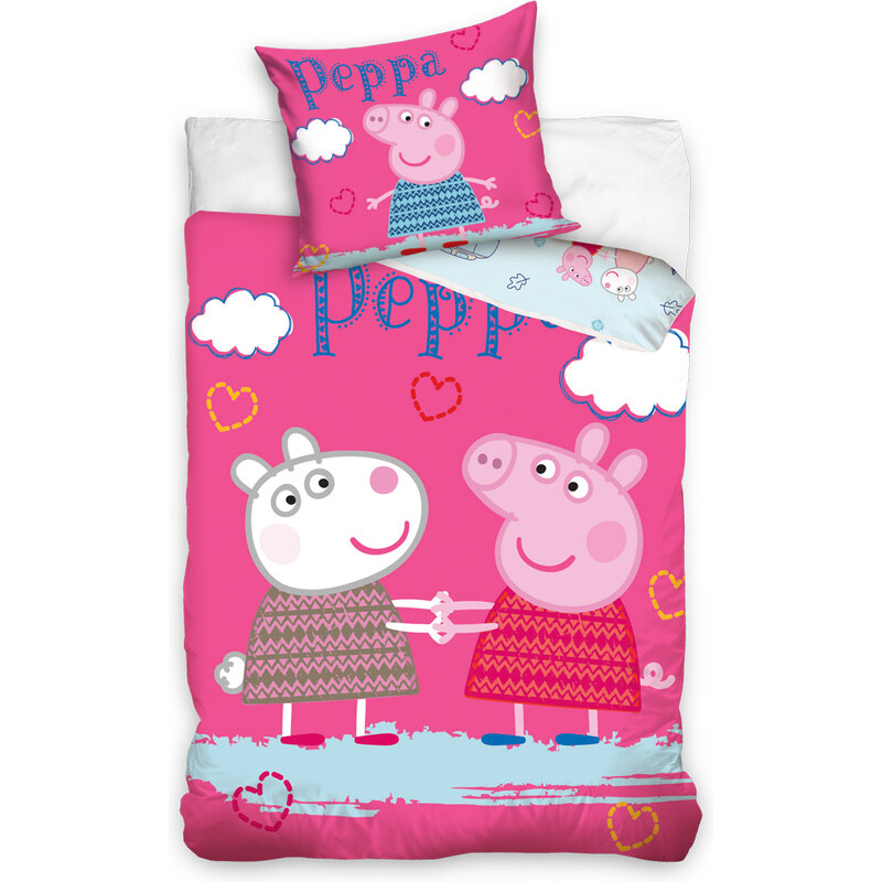 Peppa Pig Dětské povlečení Prasátko Pepina a Suzy