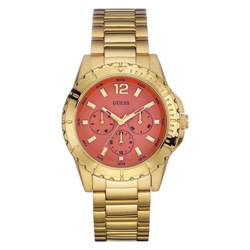 GUESS Coral and Gold-Tone High-Energy Watch - no color