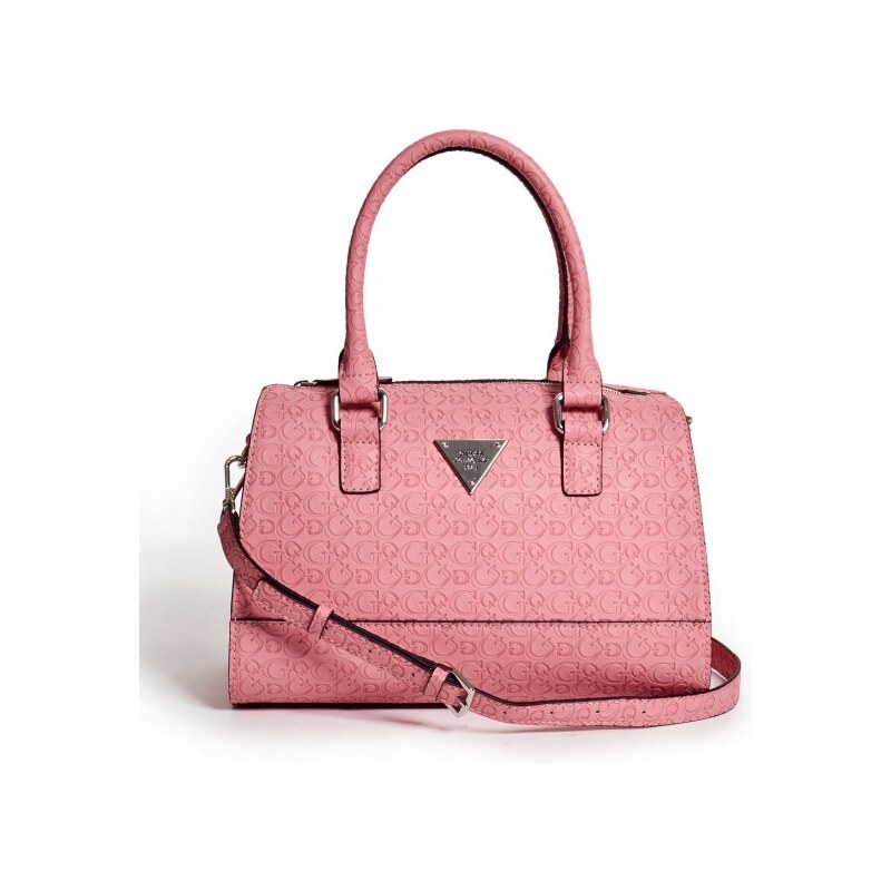 GUESS GUESS Swoon Logo Box Satchel - coral