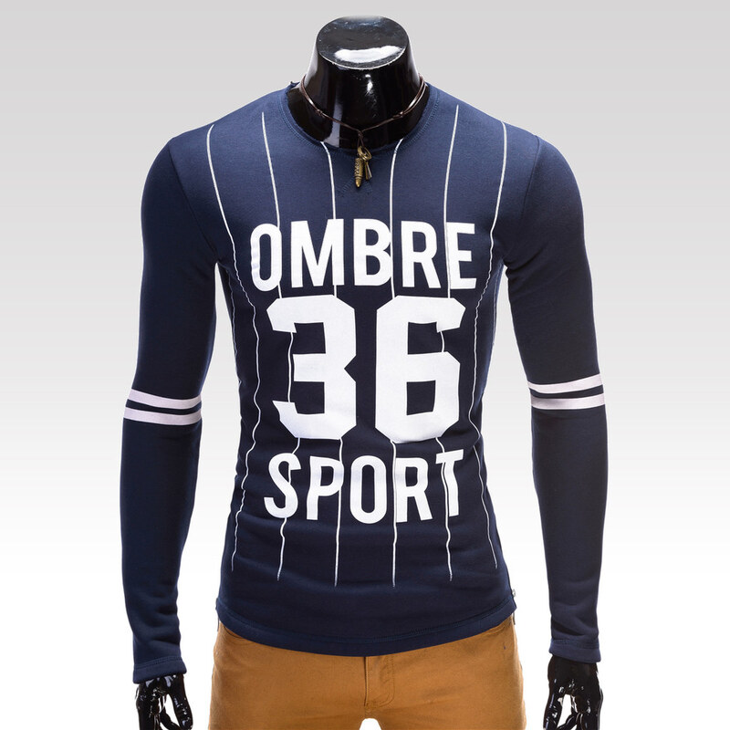 Ombre Clothing Mikina Sport - tmavě modrá S