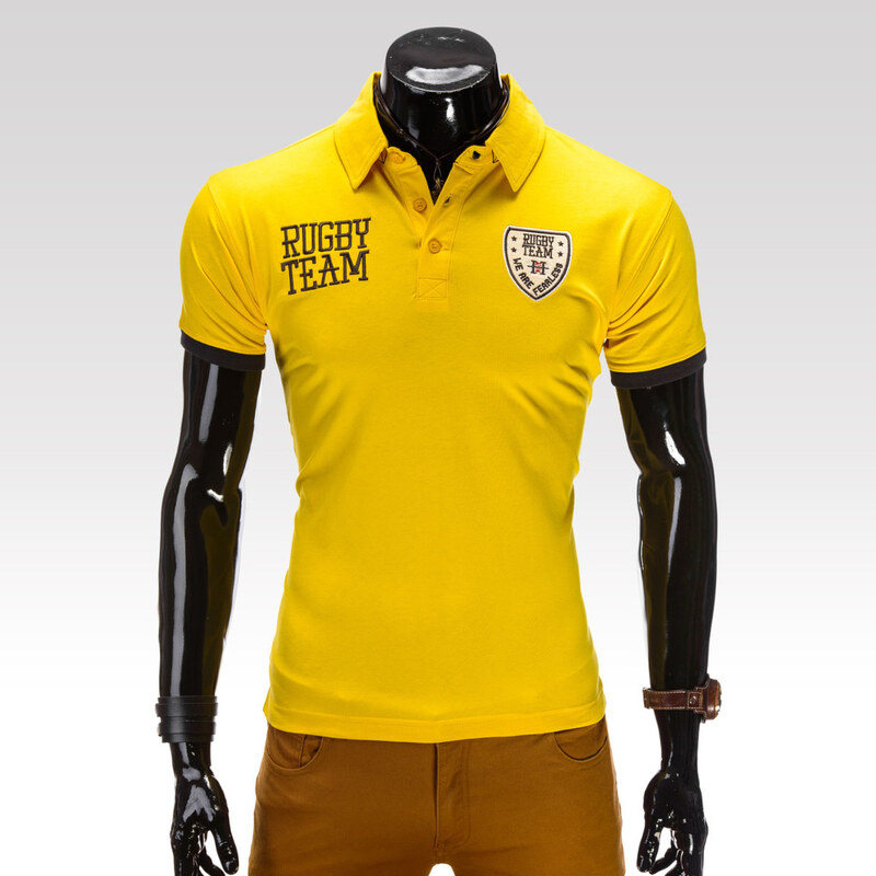 Ombre clothing Pánské tričko Fearless žluté