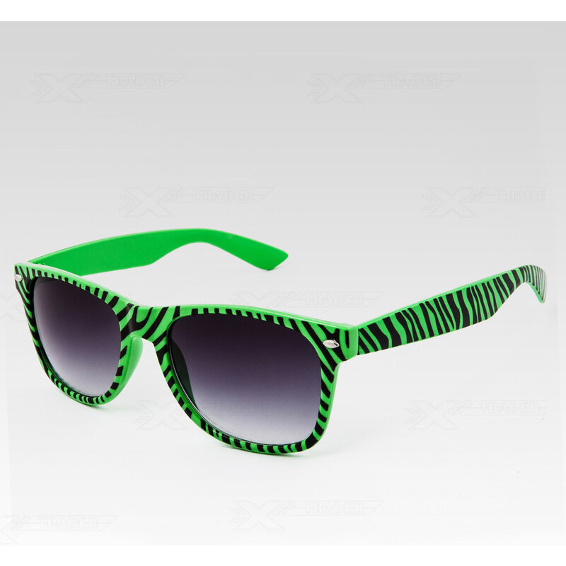 VeyRey Sluneční brýle Nerd zebra zelené
