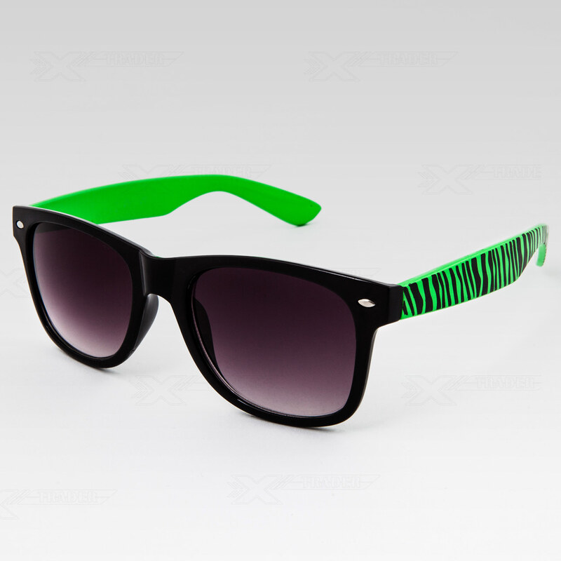 VeyRey Sluneční brýle Nerd duozebra zelené