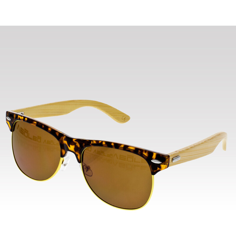 VeyRey Dřevěné sluneční brýle Wood leopard