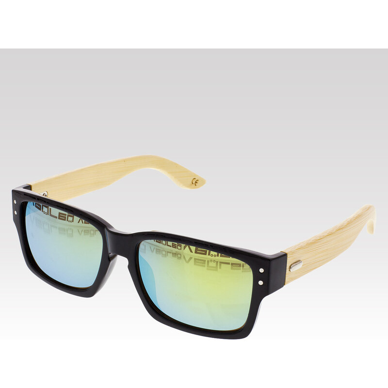 VeyRey Dřevěné sluneční brýle Fig zlaté