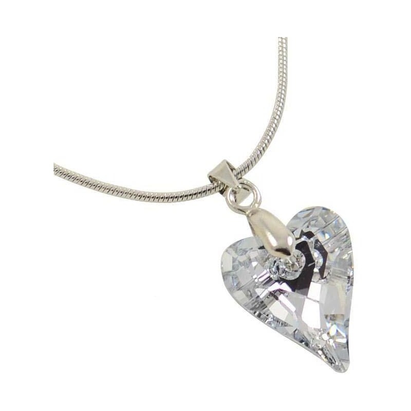 Bijoux Me Přívěsek Swarovski Elements Srdce WildHeart 339akt6240-17-01 - čirý