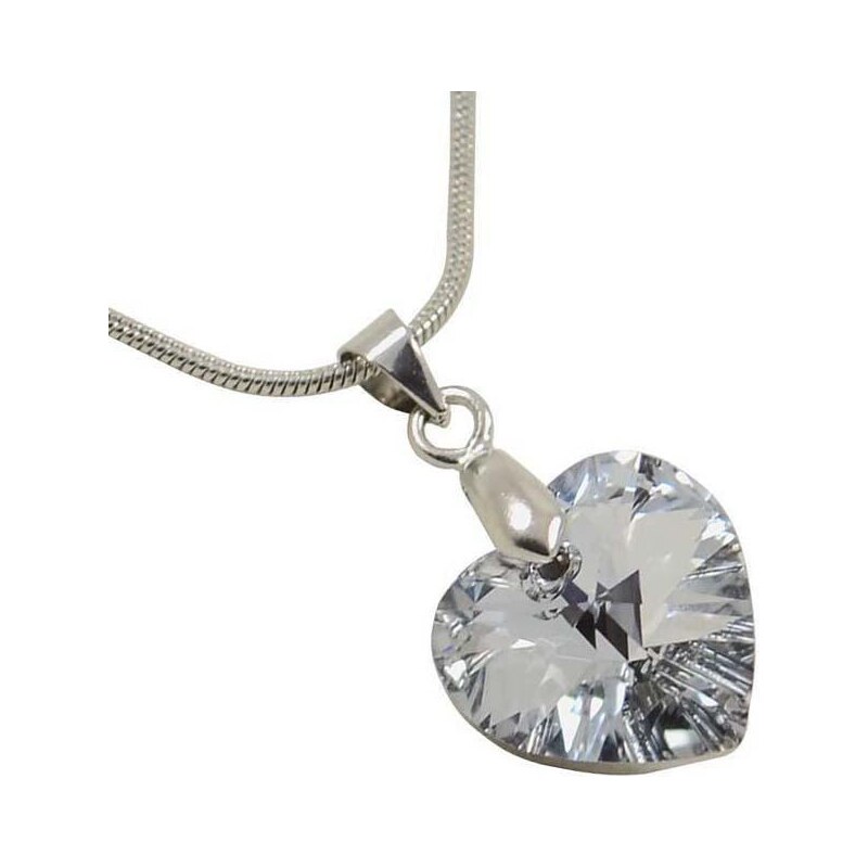 Bijoux Me Přívěsek Swarovski Elements Srdce 339akt6228-14-01 - čirý