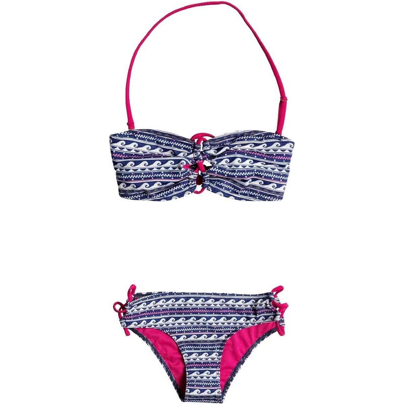 plavky ROXY - Bandeau/Strappy Scooter Wave Jacquard Combo Sailor Blu (BSQ6)